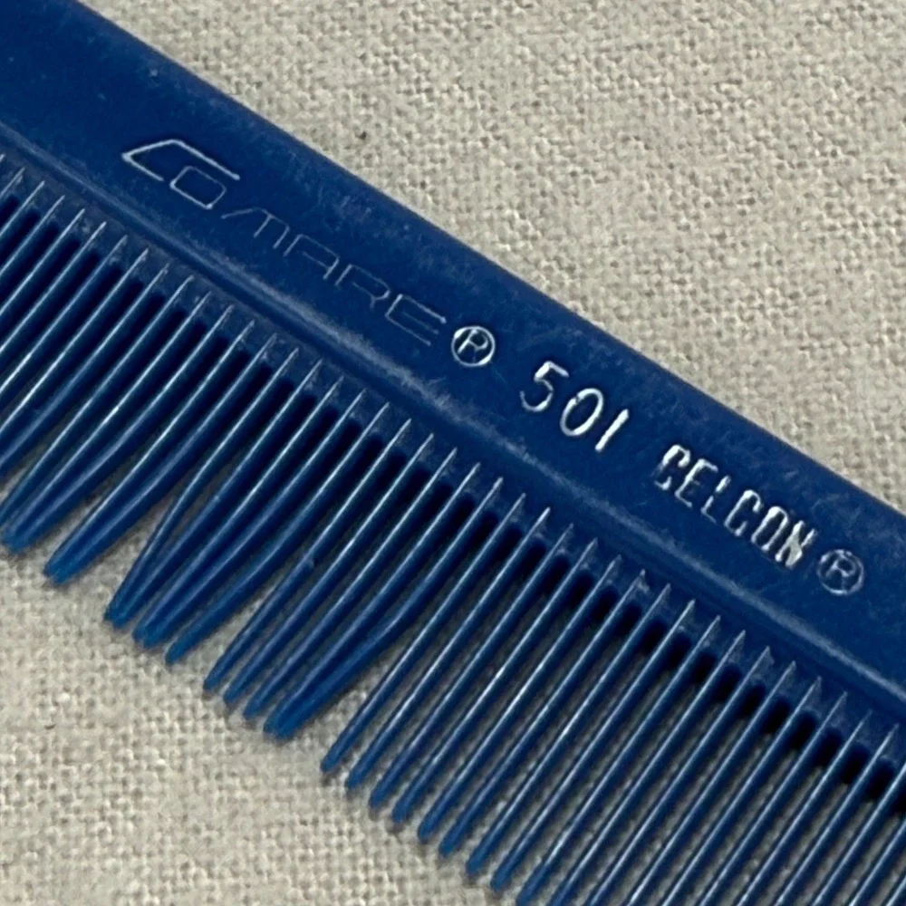 VTG Hair Comb Lot of 4 Genuine Ace Hard Rubber Comare 501 Celcon, Goody Wilhold